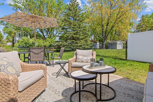 view of patio / terrace with outdoor dining space