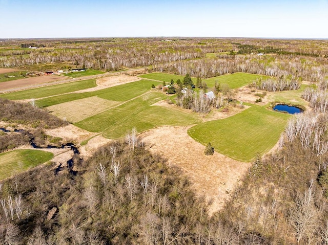 drone / aerial view of a large body of water