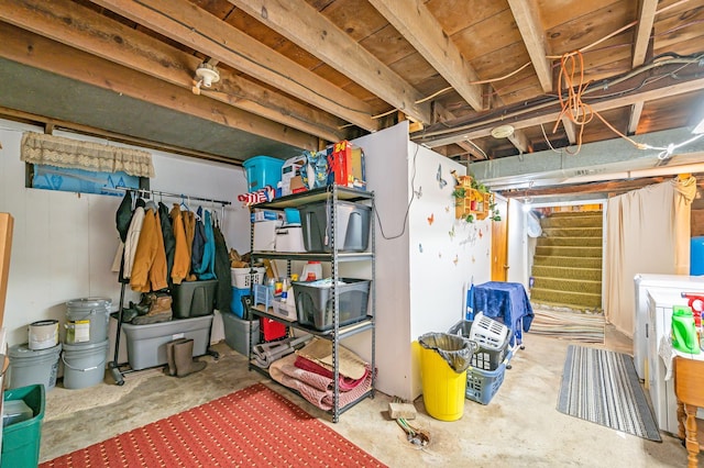 view of storage room