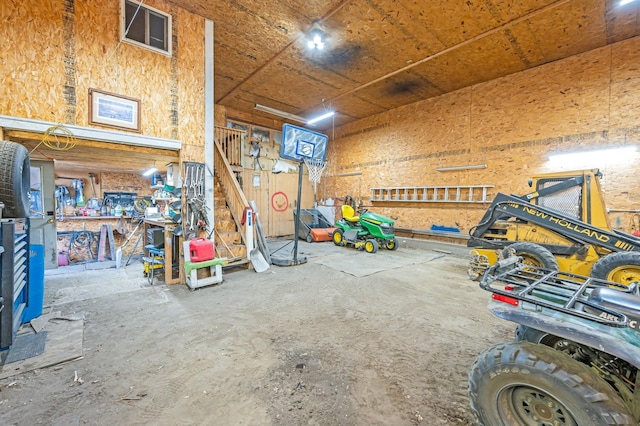 miscellaneous room with a garage