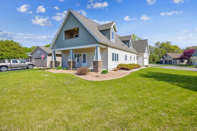 173 Cardinal Ln, Clearwater, MN 55320 - view of front of home with a front lawn and a shingled roof