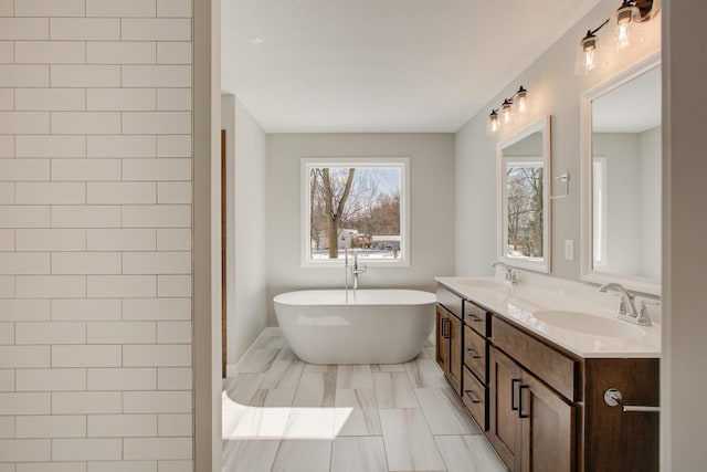 8683 Peony Ln N, Maple Grove, MN 55311 - full bath with a soaking tub and double vanity