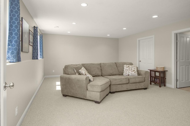 5057 Linden Trl N, Lake Elmo, MN 55042 - carpeted living room featuring recessed lighting and baseboards
