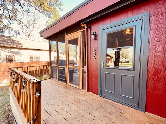 506 2nd St S, Tower, MN 55790 - view of wooden deck
