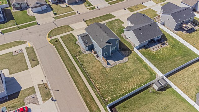aerial perspective of suburban area