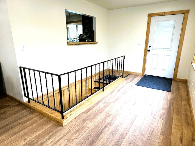 23479 State 200, Itasca Twp, MN 56676 - foyer featuring wood finished floors and baseboards
