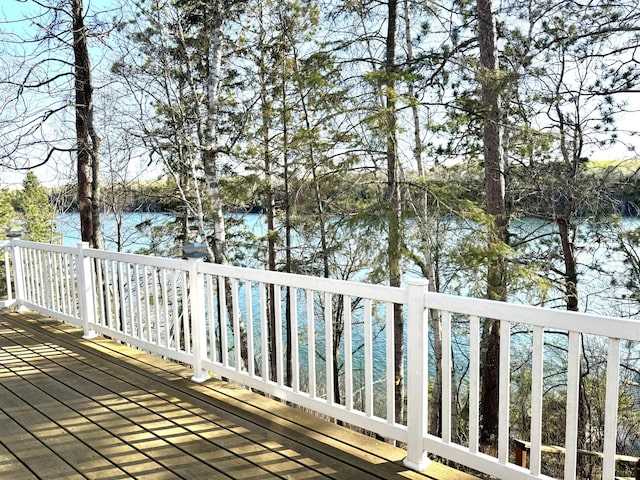 23479 State 200, Itasca Twp, MN 56676 - wooden terrace featuring a water view