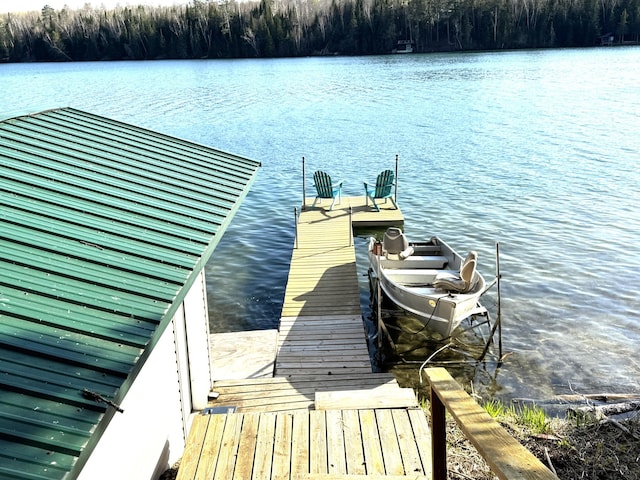 23479 State 200, Itasca Twp, MN 56676 - dock with a water view and a view of trees