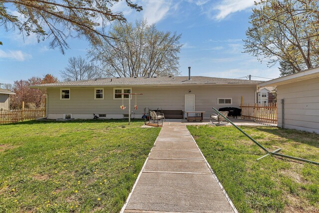 back of house featuring a patio