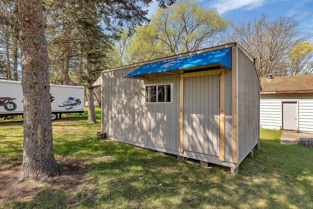view of shed