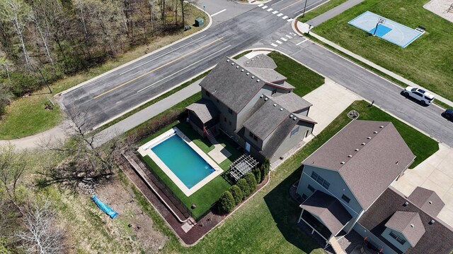 1901 11th St N, Sartell, MN 56377 - drone / aerial view of a pool