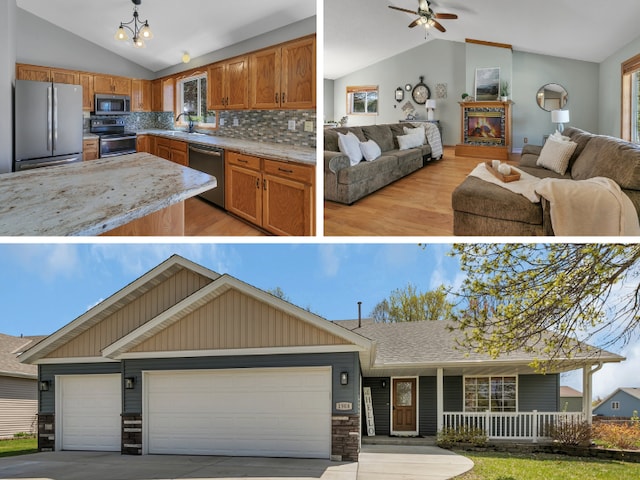 1908 5th St N, Sartell, MN 56377 - view of a document with a collage of images