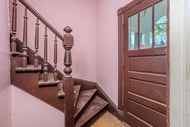 414 4th St, Winthrop, MN 55396 - entryway with stairs
