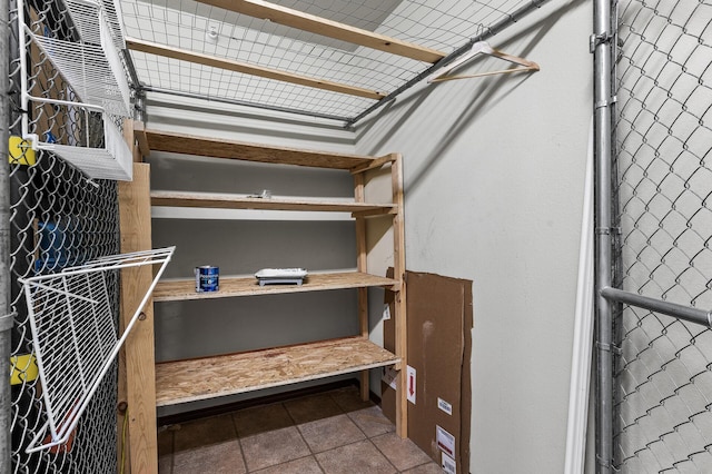 view of storage room