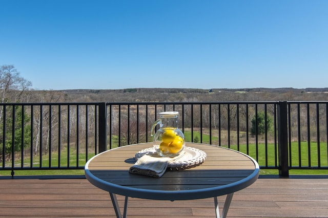 532 150th St, Alden Twp, WI 54001 - view of wooden deck