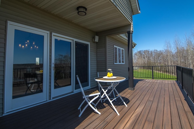532 150th St, Alden Twp, WI 54001 - view of wooden deck