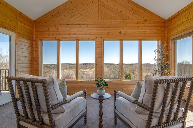 532 150th St, Alden Twp, WI 54001 - sunroom / solarium featuring lofted ceiling