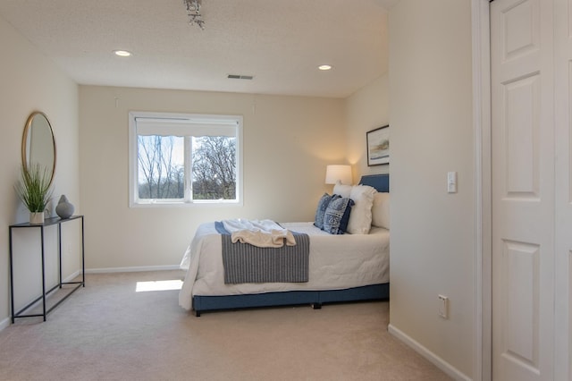 532 150th St, Alden Twp, WI 54001 - carpeted bedroom with baseboards and recessed lighting