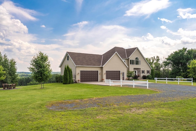 532 150th St, Alden Twp, WI 54001 - view of front of house with concrete driveway, a garage, and roof with shingles