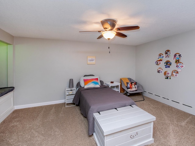 3509 Coolidge St NE, Saint Anthony, MN 55418 - bedroom featuring light carpet and a ceiling fan