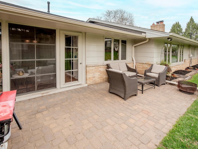 3509 Coolidge St NE, Saint Anthony, MN 55418 - view of patio / terrace with an outdoor hangout area