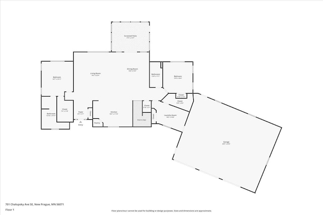 701 Chalupsky Ave SE, New Prague, MN 56071 - floor plan / room layout
