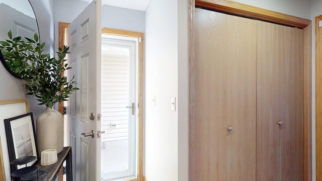 view of doorway to outside