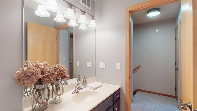 bathroom featuring vanity