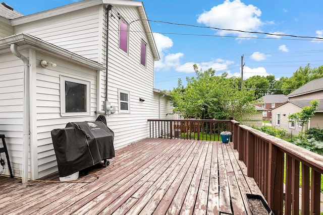 706 Broad St, Mankato, MN 56001 - wooden deck featuring area for grilling
