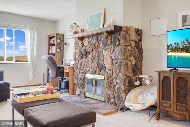3300 Louisiana Ave S Unit 517, Saint Louis Park, MN 55426 - living room with carpet floors and an office area