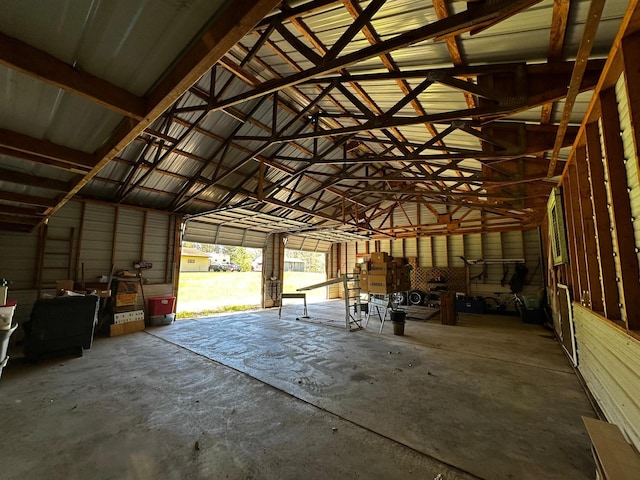 view of horse barn