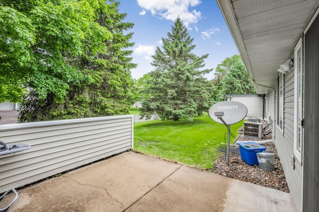 10708 Sycamore St NW, Coon Rapids, MN 55433 - view of patio / terrace with central air condition unit
