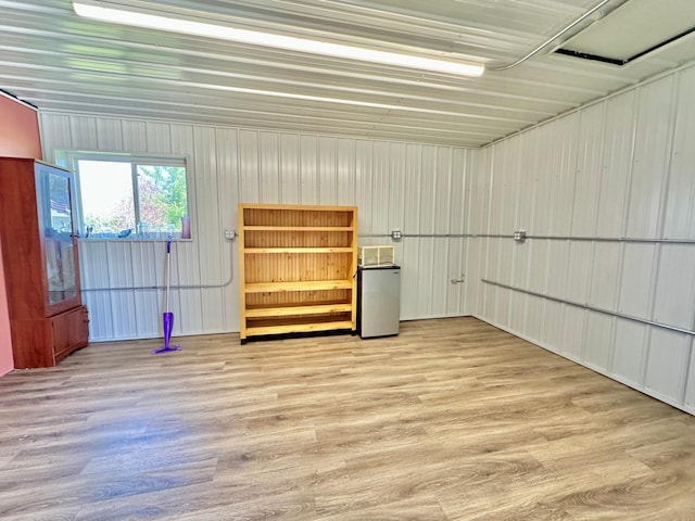 interior space with light wood-style flooring