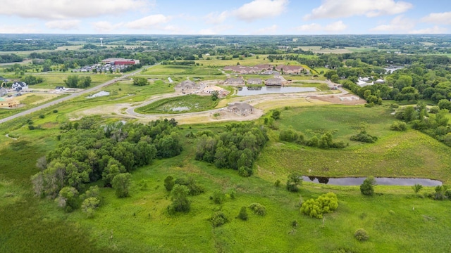 aerial overview of property's location with a large body of water