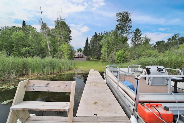 view of dock