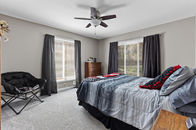 27088 130th St, Thomastown Twp, MN 56479 - carpeted bedroom with a ceiling fan