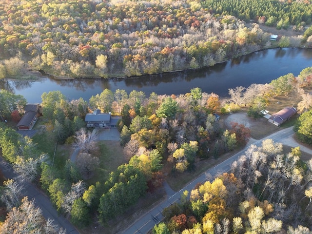 27088 130th St, Thomastown Twp, MN 56479 - aerial view of property and surrounding area with a nearby body of water and a forest
