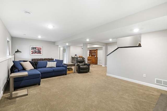 13404 Avila Ave, Rosemount, MN 55068 - living area with carpet, recessed lighting, and baseboards