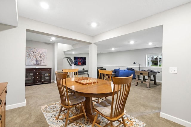 13404 Avila Ave, Rosemount, MN 55068 - dining space with light colored carpet and recessed lighting