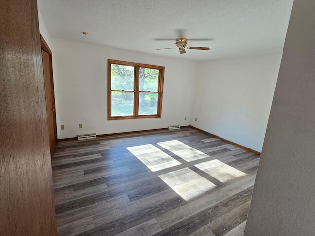 735 10th Ave S, Waite Park, MN 56387 - empty room with a ceiling fan, wood finished floors, and baseboards