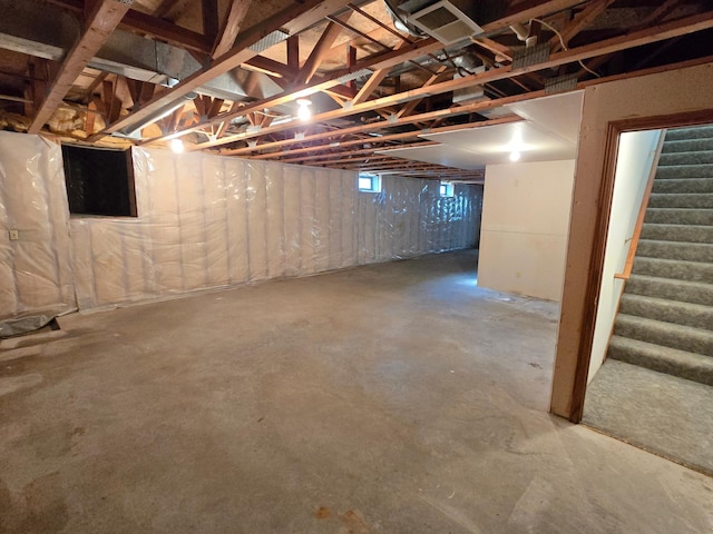 735 10th Ave S, Waite Park, MN 56387 - below grade area with stairway