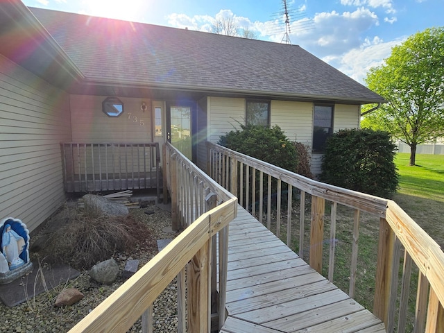 735 10th Ave S, Waite Park, MN 56387 - view of wooden deck