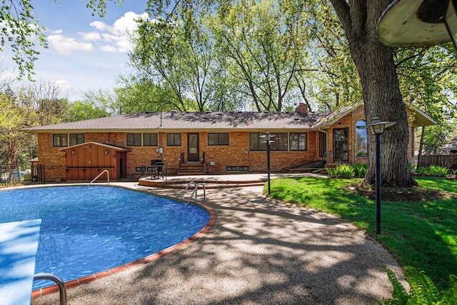 5212 Colonial Dr, Golden Valley, MN 55416 - view of swimming pool with entry steps and a patio