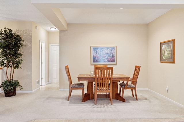 17462 Haralson Dr, Eden Prairie, MN 55347 - dining room with light carpet and baseboards
