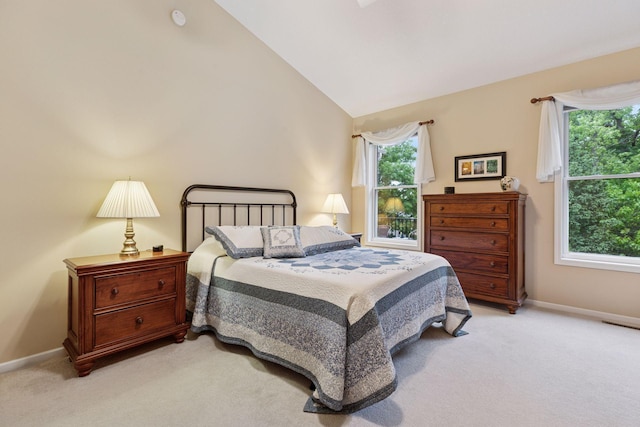 17462 Haralson Dr, Eden Prairie, MN 55347 - bedroom with light colored carpet and vaulted ceiling