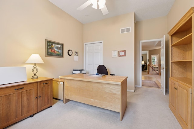 17462 Haralson Dr, Eden Prairie, MN 55347 - office space featuring light carpet and a ceiling fan