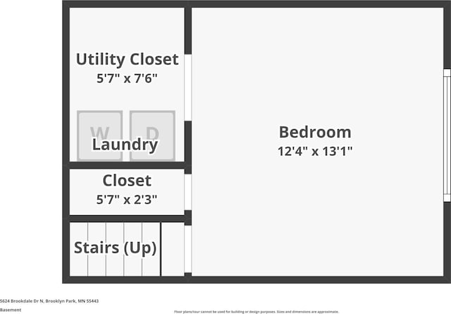 5624 Brookdale Dr N, Brooklyn Park, MN 55443 - room layout