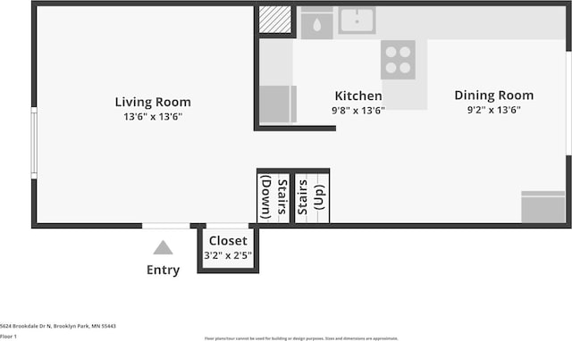 5624 Brookdale Dr N, Brooklyn Park, MN 55443 - property floor plan