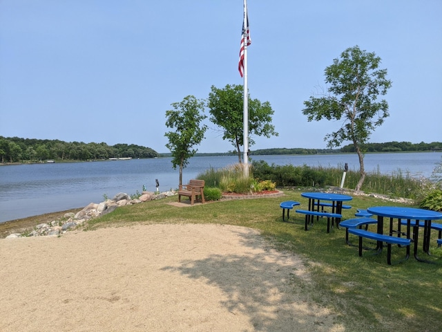 2221 Reubens Ln SW Unit 46, Farwell, MN 56327 - view of community with a water view and a yard