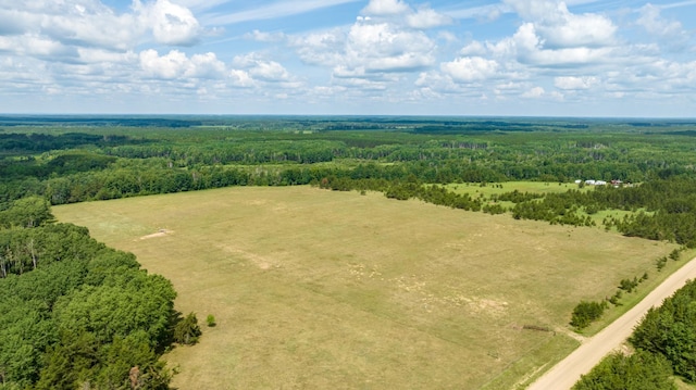 drone / aerial view of a heavily wooded area